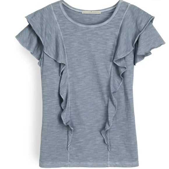 Peruvian Connection Meringue Top in Gray NWOT Sz Med Ret $78 - Picture 1 of 8